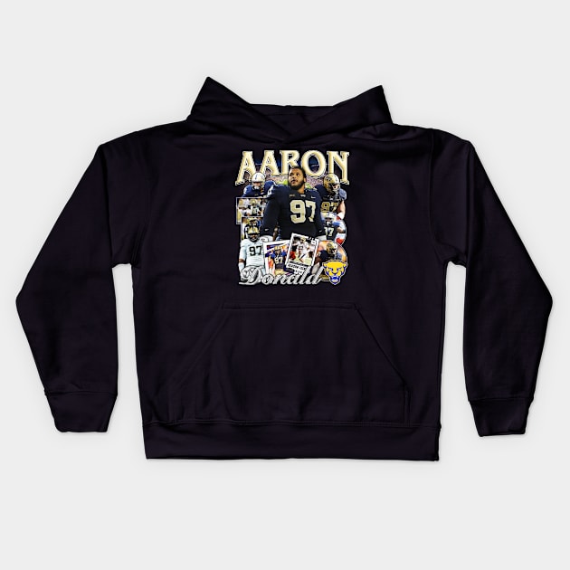 VINTAGE AARON DONALD BOOTLEG Kids Hoodie by Chea Shepherd